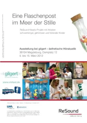 Bild: „Eine Flaschenpost im Meer der Stille“: Wanderausstellung hörgeschädigter und hörender Kinder in Magdeburg