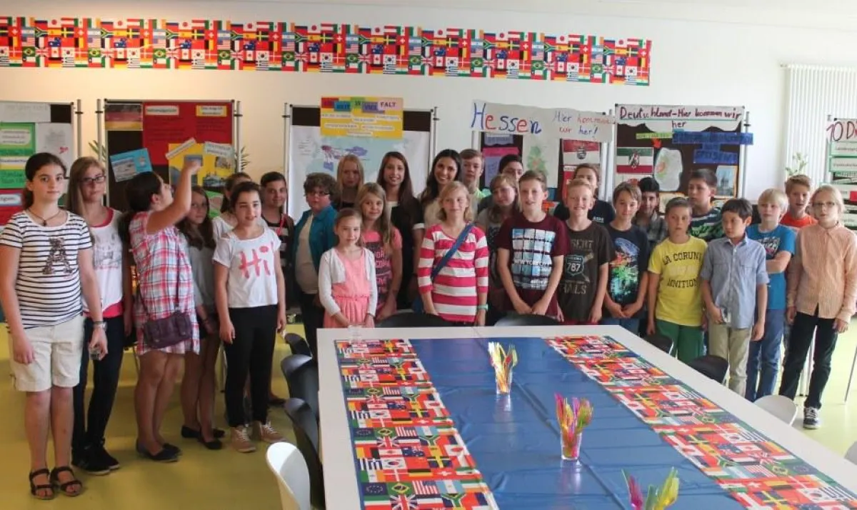 Die Klasse 5c der Gesamtschule Aspe
