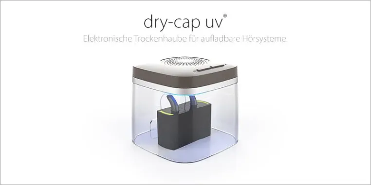 Bild: Innovation Pflegebox für alle aufladbaren Hörsysteme