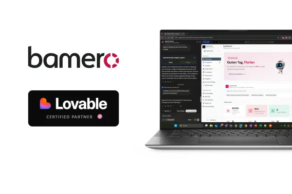 Erster zertifizierter Lovable Service Partner DACH: bamero AG bringt KI-Apps ins Unternehmen Bild: Erster zertifizierter Lovable Service Partner DACH: bamero AG bringt KI-Apps ins Unternehmen