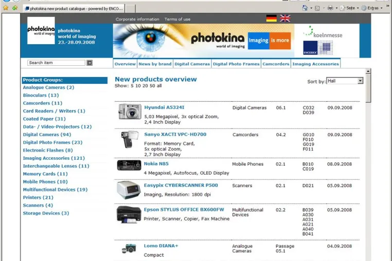 Bild: ENCODEX launches the official New Product Catalogue of photokina 2008