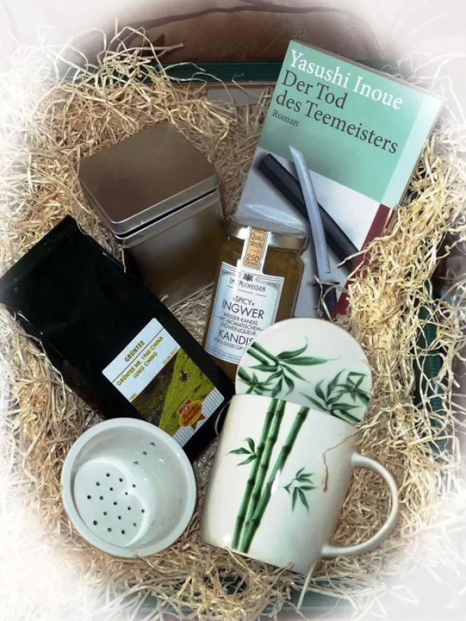 Geschenkset Grüne Tee mit Buch