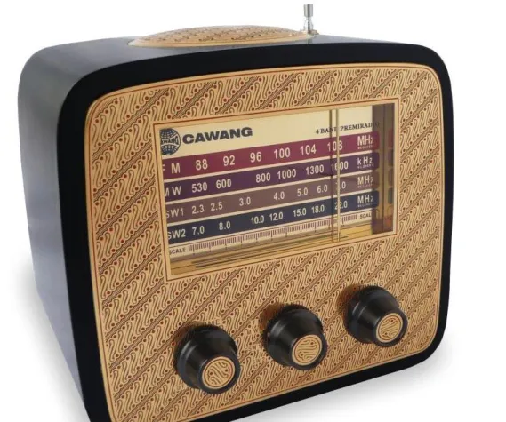 Bild: Tischradios im Ethno-Style