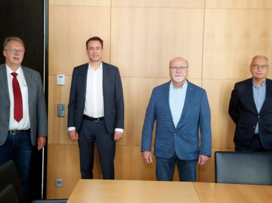 v.l.n.r.: Dr. Harald Freter, Georg Eisenreich, Hennes Göers, Gerd Schmitt (c) Sven Darmer/BdB