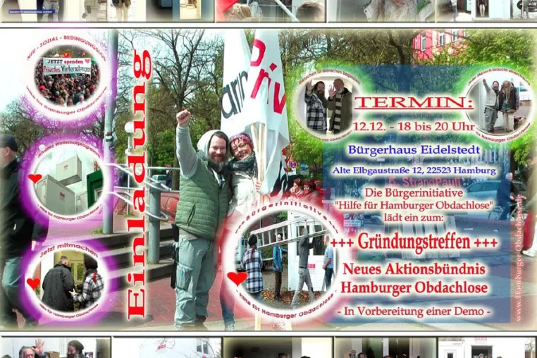 Bild: Obdachlosen-Demo: Vorbereitungstreffen 12. Dezember