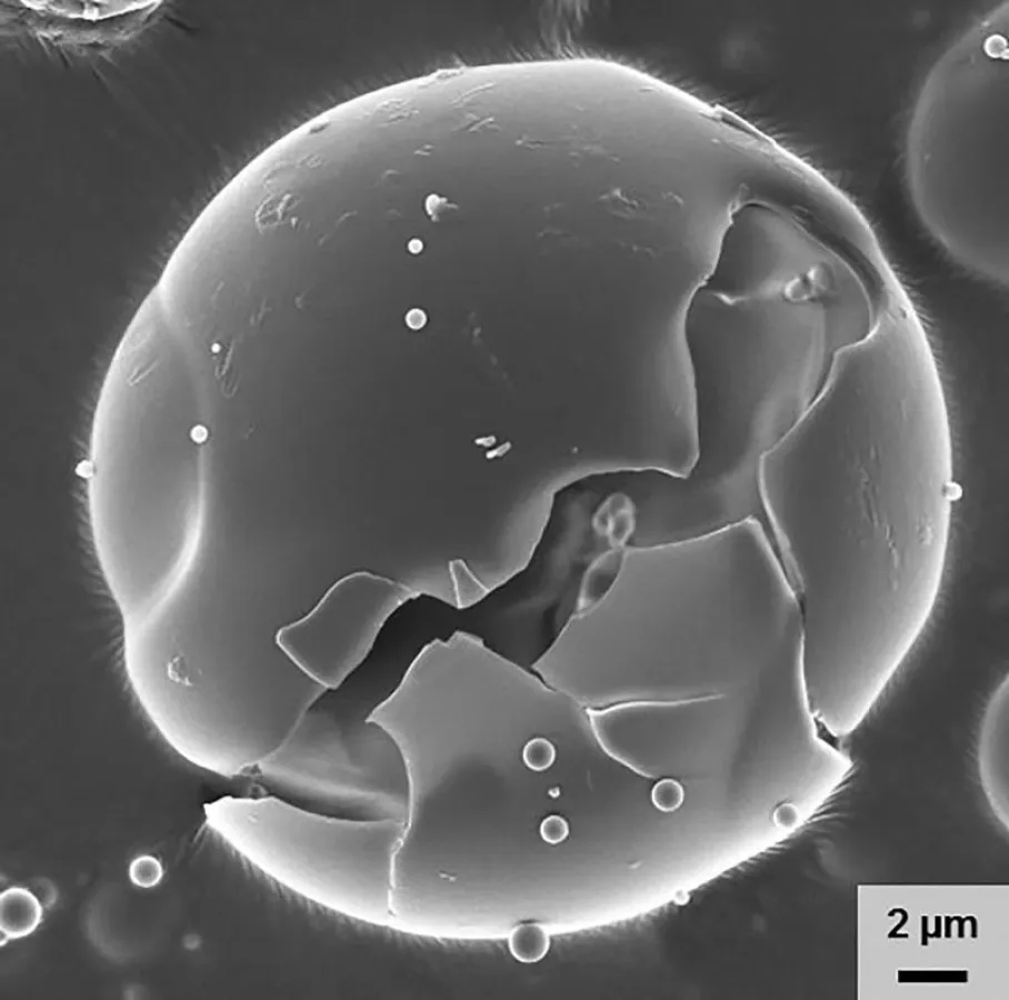 Kern-Schale-Partikel (© Fraunhofer IGB)