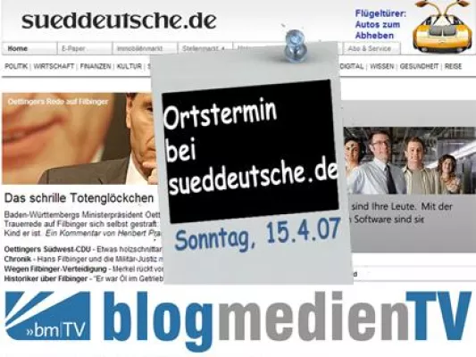 Bild: blogmedienTV 12: Ortstermin bei sueddeutsche.de