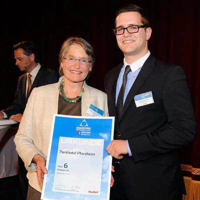 Bild: Top Ten Platzierung beim Grand Prix „Ausgewählte Tagungshotels zum Wohlfühlen“
