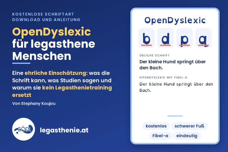 Bild: OpenDyslexic: EÖDL gibt ehrliche Einschätzung zur Schriftart für legasthene Menschen