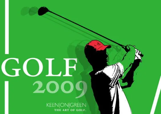 Golfkalender im Pop Art Stil Bild: Golfkalender im Pop Art Stil