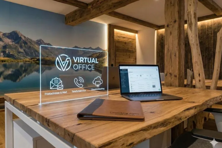 Bild: Coworking Piding schafft neuen Arbeitsort mit Blick auf die Berge im Berchtesgadener Land nahe Salzburg