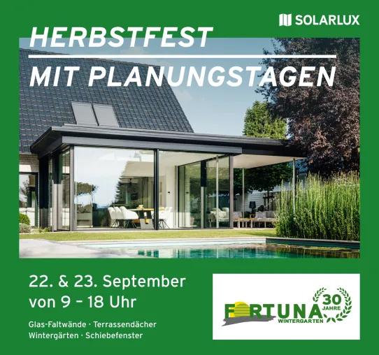 Herbstfest mit Planungstagen RUND UM DAS HAUS für Fachplaner und Verbraucher Bild: Herbstfest mit Planungstagen RUND UM DAS HAUS für Fachplaner und Verbraucher