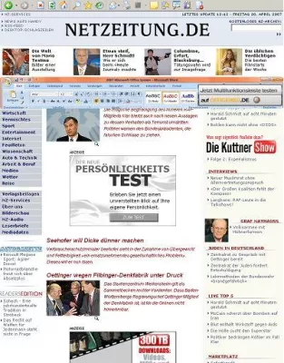 Bild: Universal McCann und Orkla Media Sales realisieren neues Werbeformat für Microsoft Office System 2007