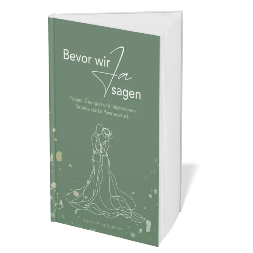 Bild: „Bevor wir Ja sagen“ – Das neue Buch für Verlobte von Carolin M. Schönstetter