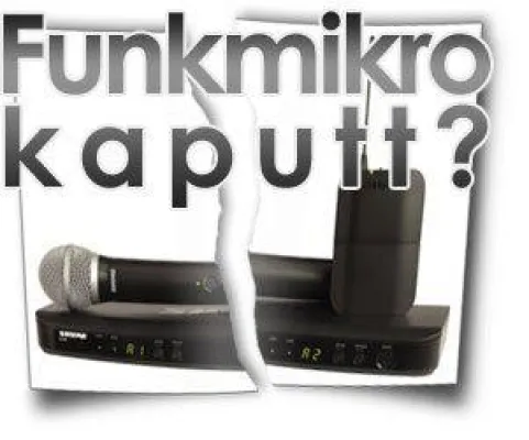 Bild: Funkmikro kaputt? Nö, falsche Frequenz