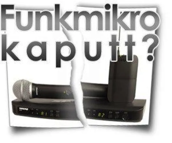 Bild: Funkmikro kaputt? Nö, falsche Frequenz