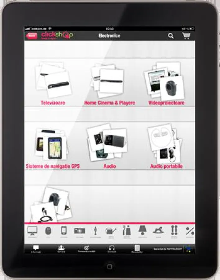 Die Click-Shop iPad App