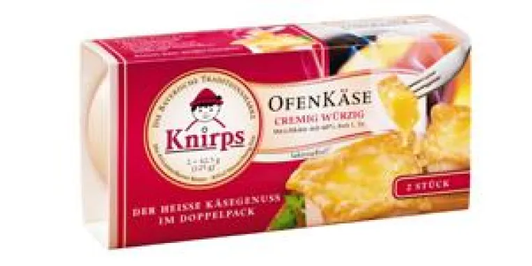 Bild: Heißer Knirps für kalte Tage - Privatmolkerei Bauer sorgt mit Knirps Ofenkäse für köstliche Käsefreuden
