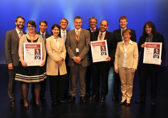 Bild: Die besten Gründer & jungen Unternehmer Nordbayerns – Gesamtsieger Businessplan-Wettbewerb Nordbayern 2012