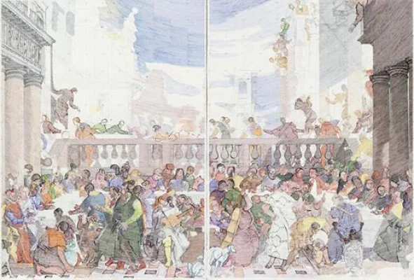 Ausstellung in der Galerie Parterre: Fiktionen - Ficciones. Semir Alschausky und Heinz Handschick Bild: Ausstellung in der Galerie Parterre: Fiktionen - Ficciones. Semir Alschausky und Heinz Handschick