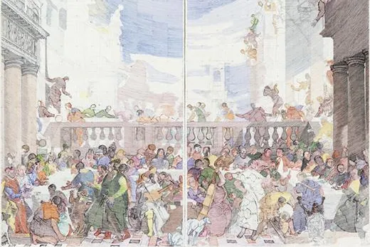 Bild: Ausstellung in der Galerie Parterre: Fiktionen - Ficciones. Semir Alschausky und Heinz Handschick