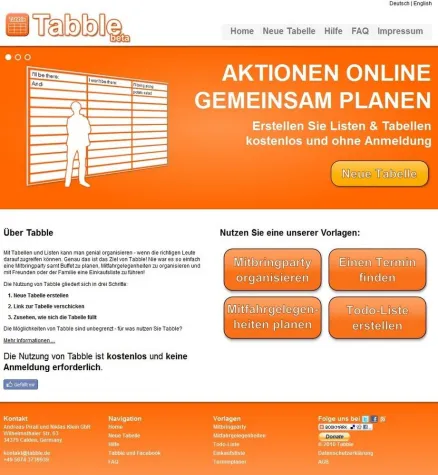 Neues Design und erweiterte Funktionen für Tabble Bild: Neues Design und erweiterte Funktionen für Tabble