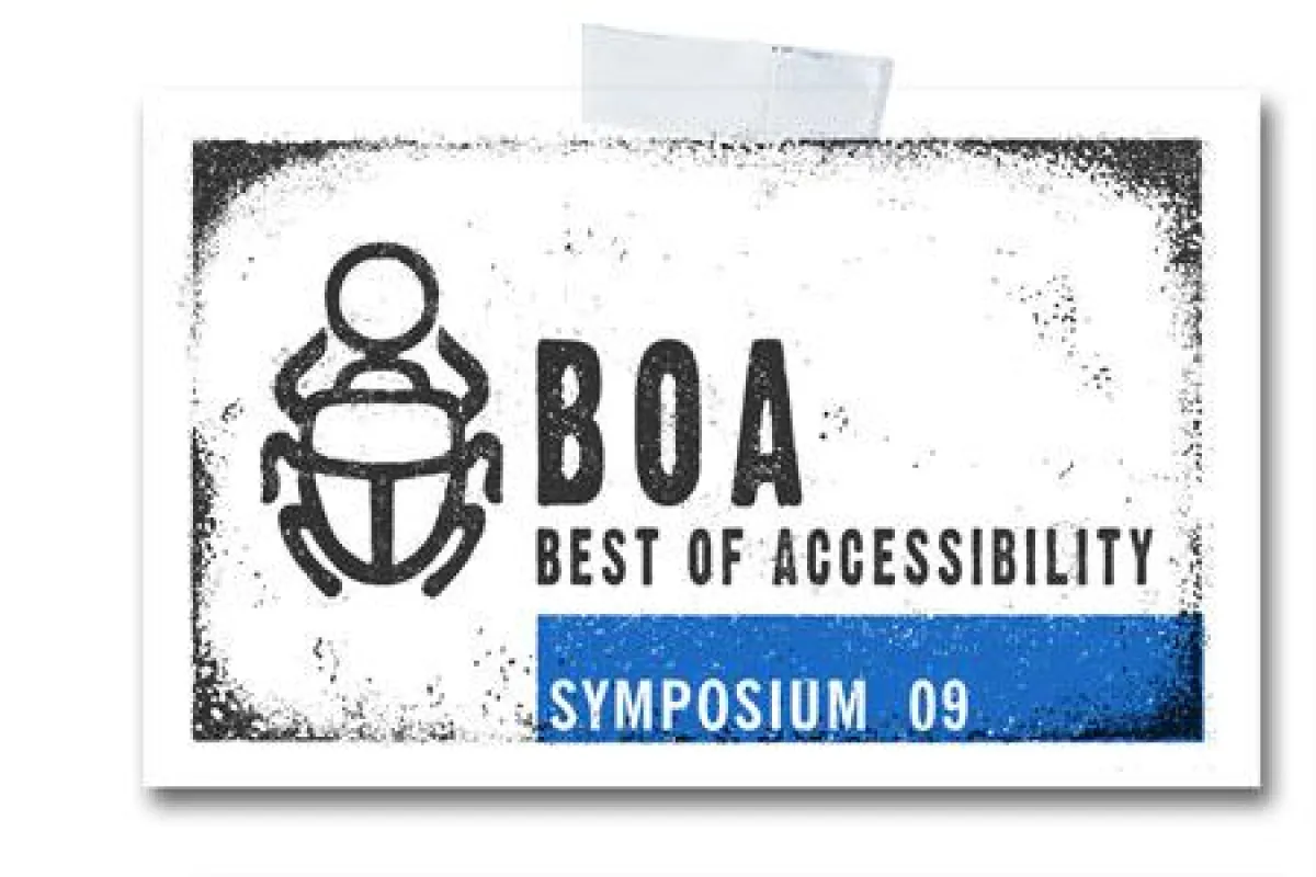 Logo BOA-Symposium Barrierefreies Webdesign 2009