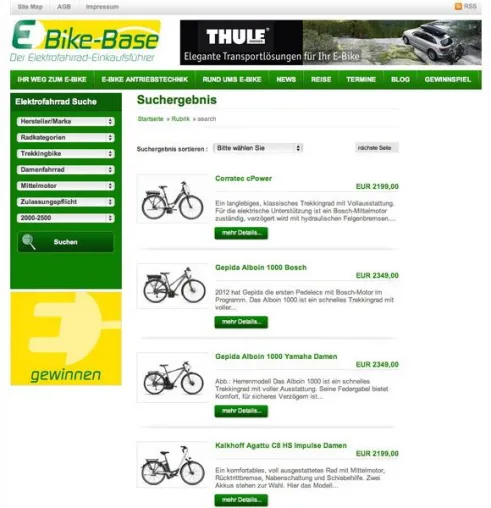 Bild: ebike-base.de bringt Licht ins Elektrofahrrad-Angebot