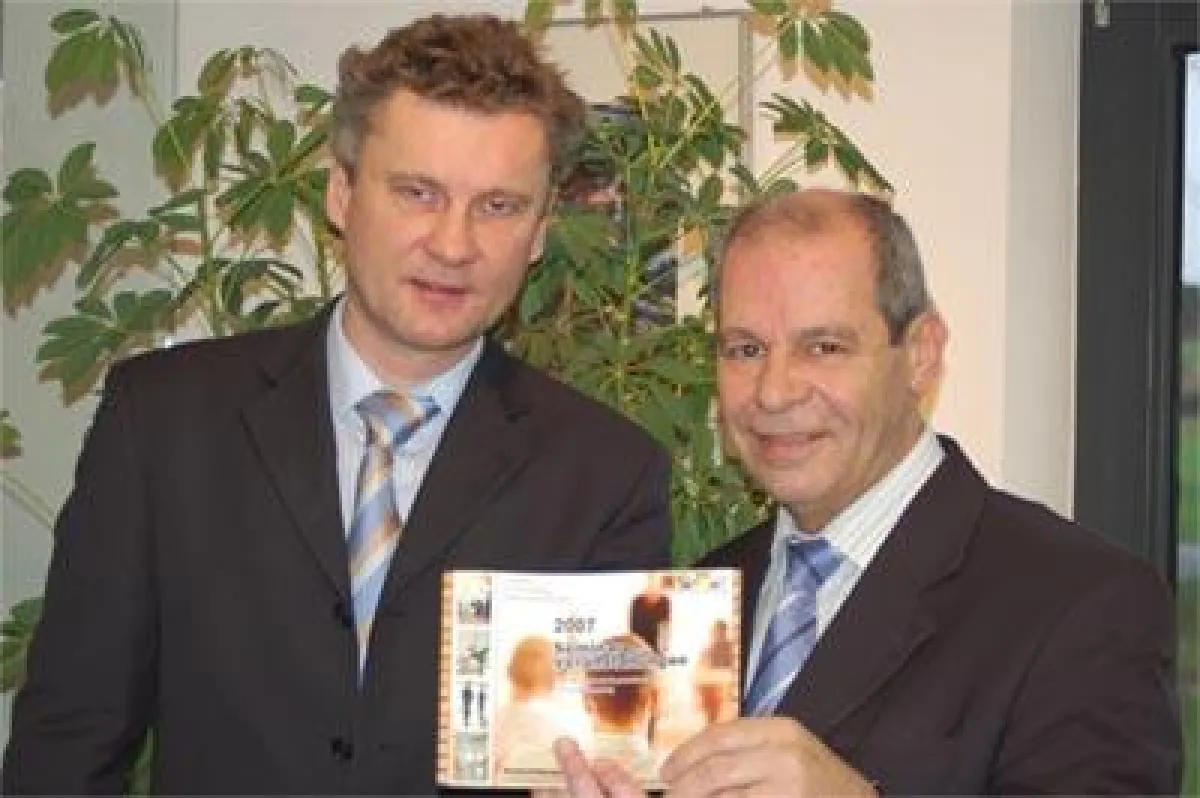 G. Voss und Bürgermeister K.-H. Wange