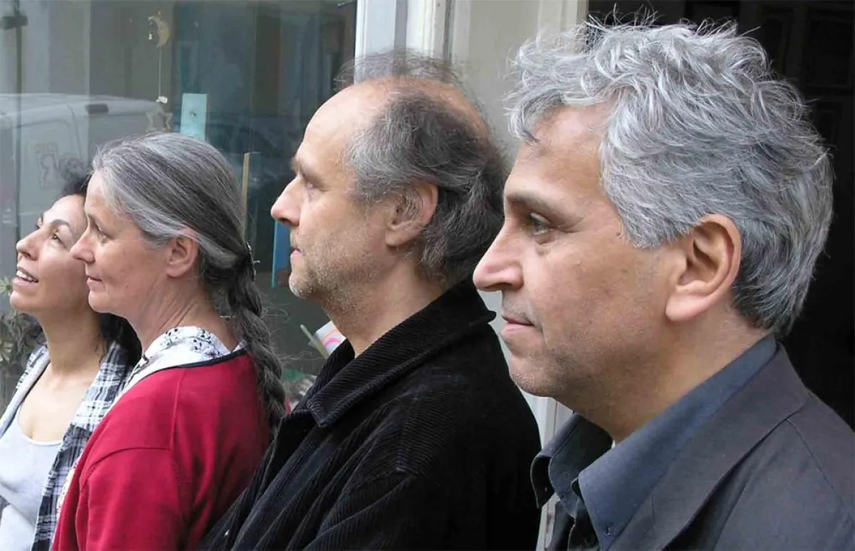 Die Künstler (v.l. Gönül Hürriyet Aydin, Barbara Pietschke, Johannes Walter, Hamed Hamid)