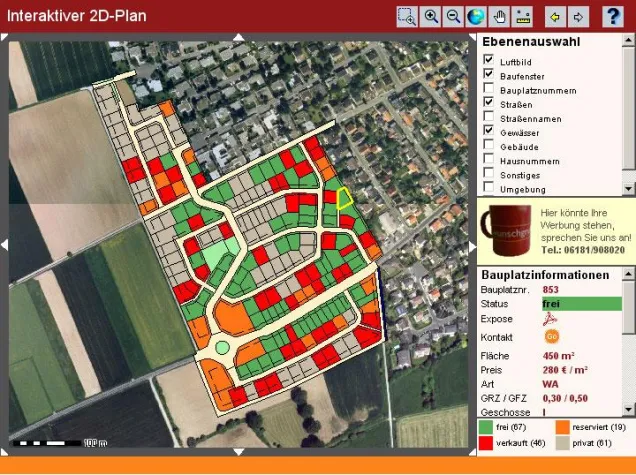 Bild: Bauplätze komfortabel und erfolgreich finden