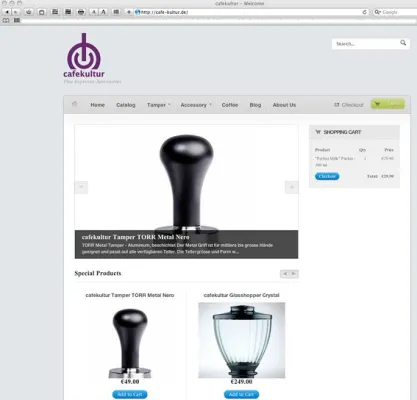 Schönes und Praktisches für Espressofans – die neue Webpräsenz von cafekultur Bild: Schönes und Praktisches für Espressofans – die neue Webpräsenz von cafekultur