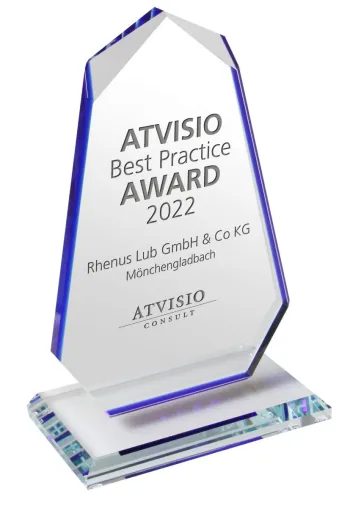 ATVISIO Award 2022 geht an Rhenus Lub Bild: ATVISIO Award 2022 geht an Rhenus Lub