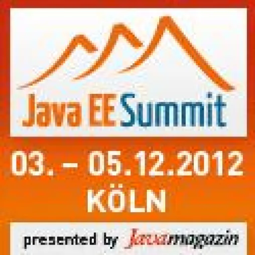 Java EE Summit 2012 – The Ultimate Java EE Event - 3. - 5. Dezember 2012 in Köln Bild: Java EE Summit 2012 – The Ultimate Java EE Event - 3. - 5. Dezember 2012 in Köln