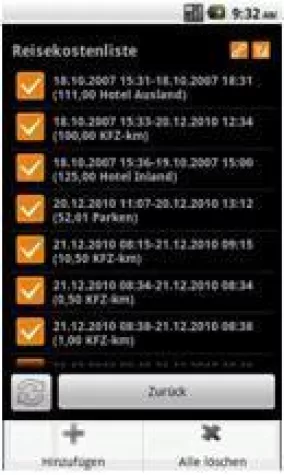 Reisekosten-Abrechnungen mit Android-App vereinfachen Bild: Reisekosten-Abrechnungen mit Android-App vereinfachen