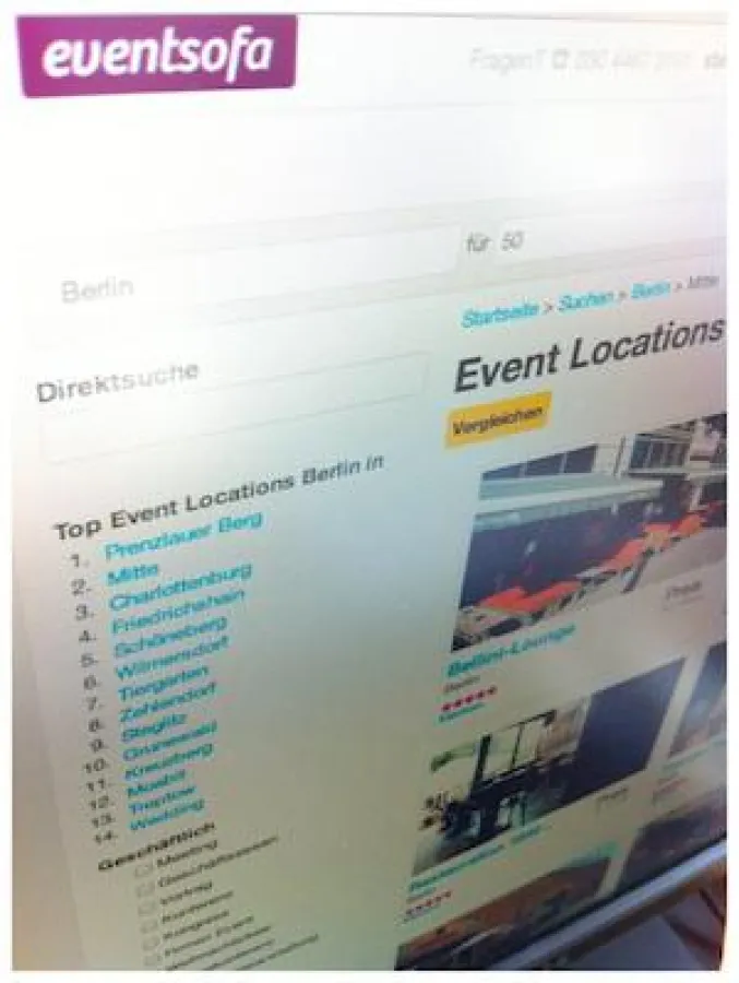eventsofa Suchseite Event Locations Berlin