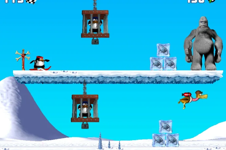 Pinguin versus Yeti: Snowboard-Rennen mit Suchtfaktor Bild: Pinguin versus Yeti: Snowboard-Rennen mit Suchtfaktor