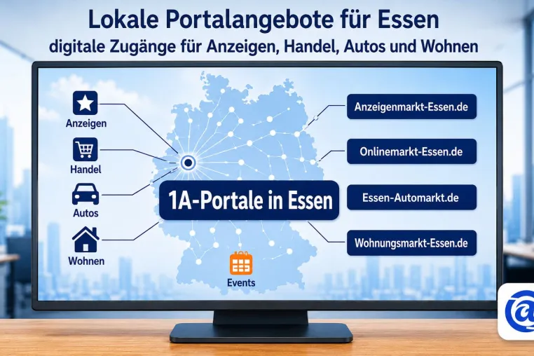 Bild: Essen erhält mit 1A-Portale.de zentrale Einstiege für lokale Angebote und Handel