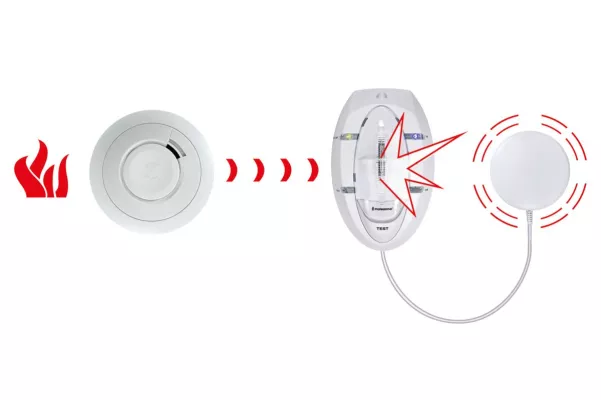 Bild: Rauchalarm barrierefrei wahrnehmbar gemacht