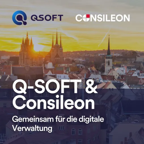 Q-SOFT GmbH wird Teil der Consileon-Gruppe – gemeinsam für die Digitalisierung der öffentlichen Hand Bild: Q-SOFT GmbH wird Teil der Consileon-Gruppe – gemeinsam für die Digitalisierung der öffentlichen Hand