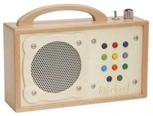 Bild: Hörbert – der erste MP3-Player für Kinder aus Holz vermittelt Nachhaltigkeit im Kinderzimmer