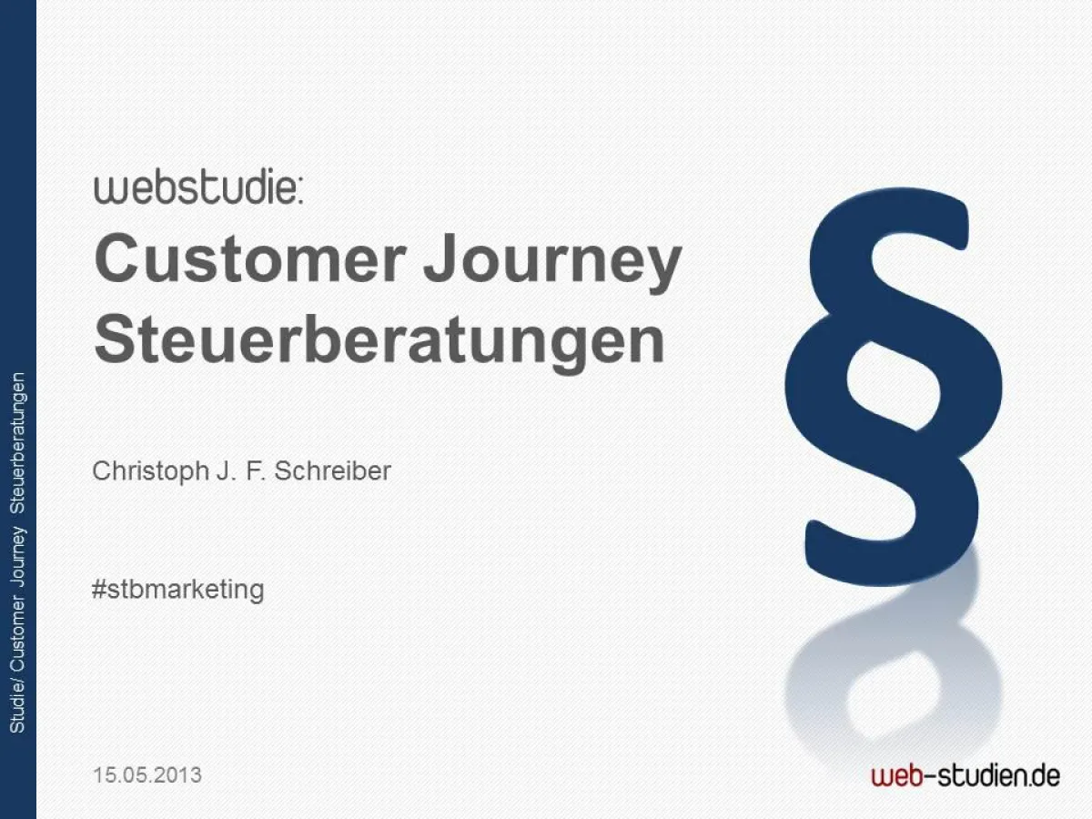 webstudie Customer Journey Steuerberatung