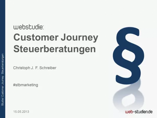 Bild: Studie Online Marketing Steuerberatungen 2013