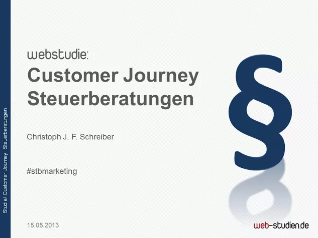 Bild: Studie Online Marketing Steuerberatungen 2013