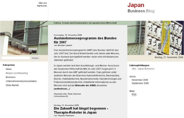JBiz.de: Japan Business Blog geht online Bild: JBiz.de: Japan Business Blog geht online