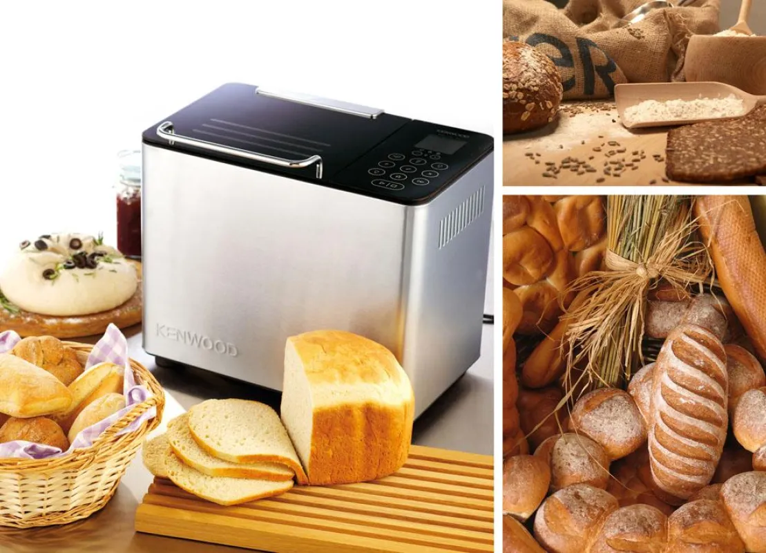(FOTO: KENWOOD) Der neue Brotbackautomat BM 450 von Kenwood lockt mit leckerem Duft und herzhaften Brotsorten.