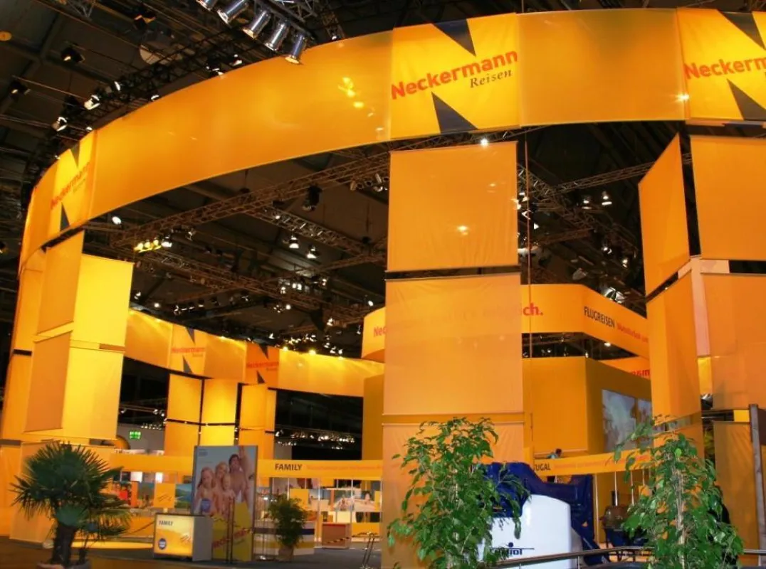 Mit über 2000 Quadratmeter war der Stand von Neckermann der Größte auf der Reisemesse