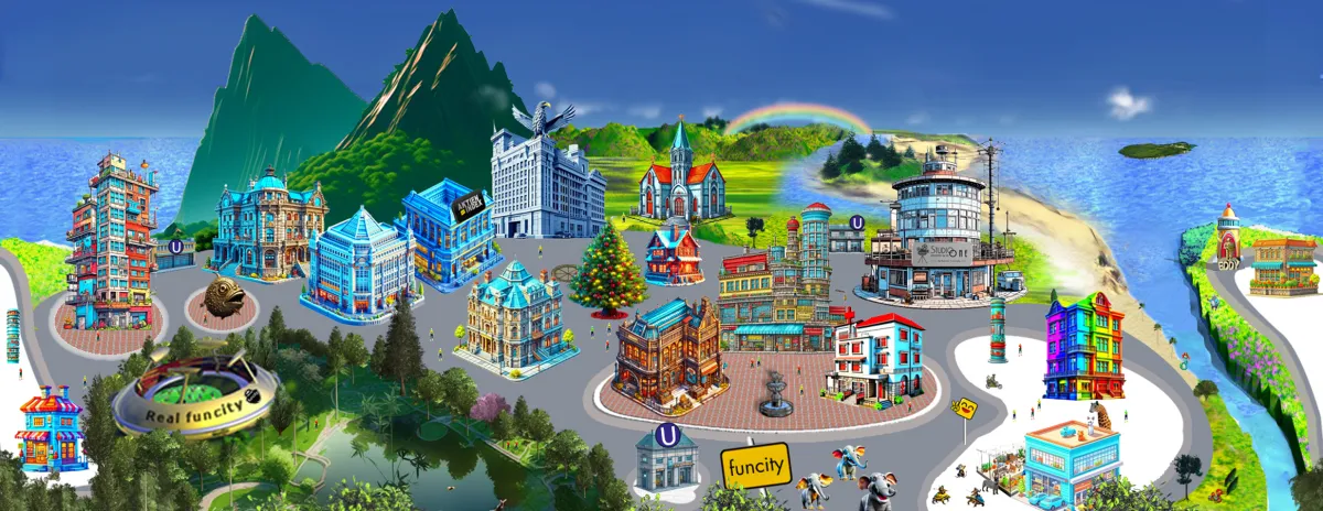 Das neue Stadtbild von funcity (© Funama Republic)