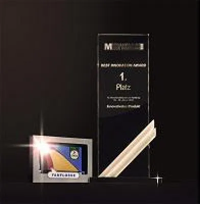 Bild: Platz eins – Fanflosse® gewinnt Best Innovation Award 2014 auf der Hamburger Merchandising Messe