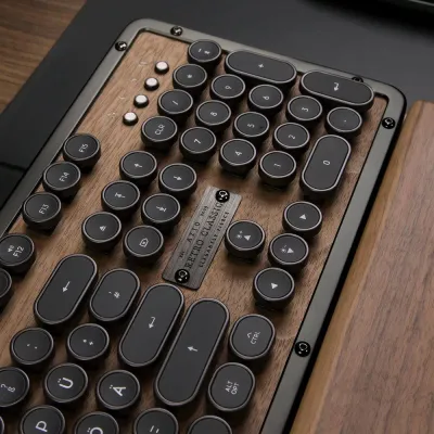 Bild: Schreib-Stil: AZIO Retro-Tastaturen bringen einen Hauch von Luxus unter den Tannenbaum